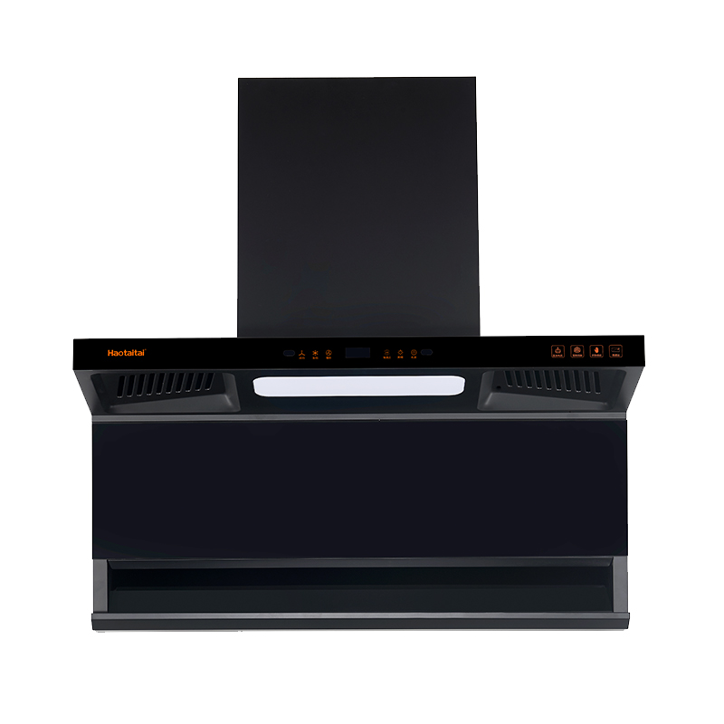 Haotaitai顶侧双吸油烟机XK05 22m³大风量变频电机1050Pa大静压挥手智控+智清洗磁吸式玻璃挡板