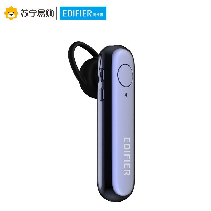 Edifier/漫步者 W25BT 无线蓝牙耳机耳挂式 商务运动智能通话耳麦 苹果安卓通用 钛黑蓝