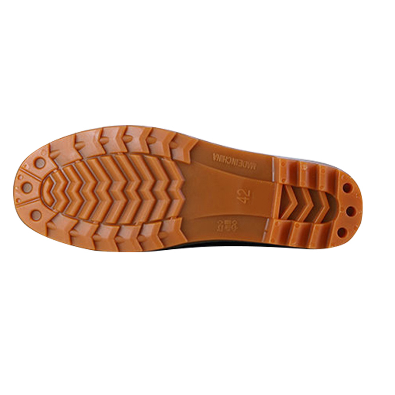 时尚高筒加厚圆头高筒雨鞋男职业劳保橡胶长筒雨靴钓鱼水鞋