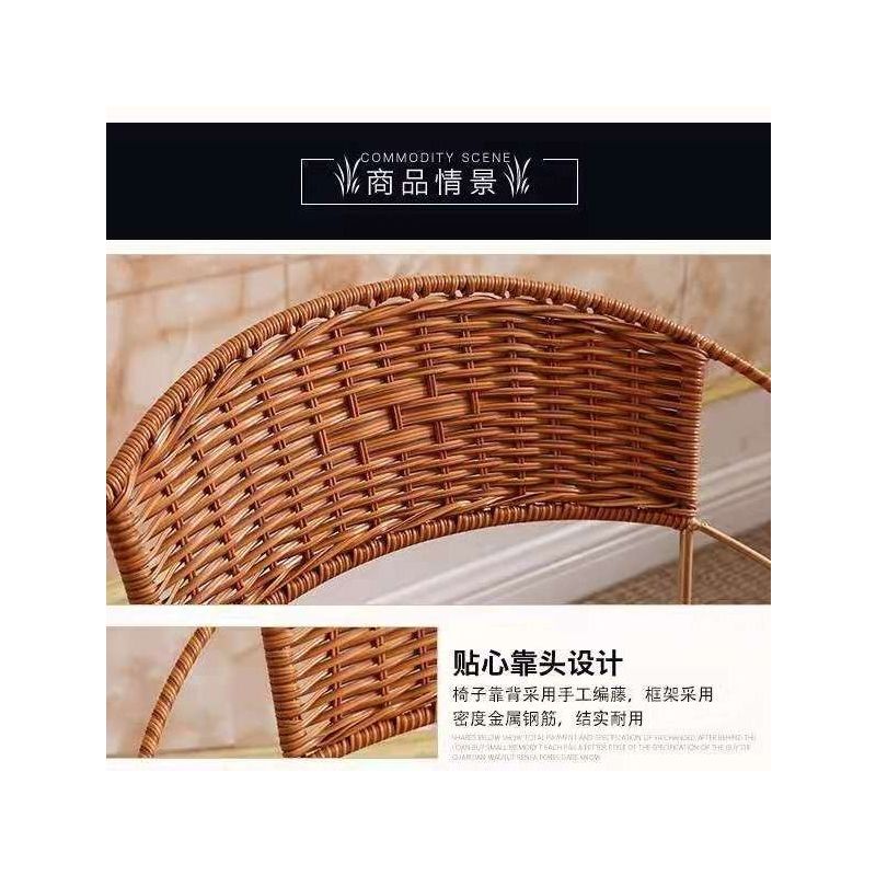藤椅凳子家用椅子靠背成人凳子办公椅休闲椅阳台椅书桌凳茶几椅子