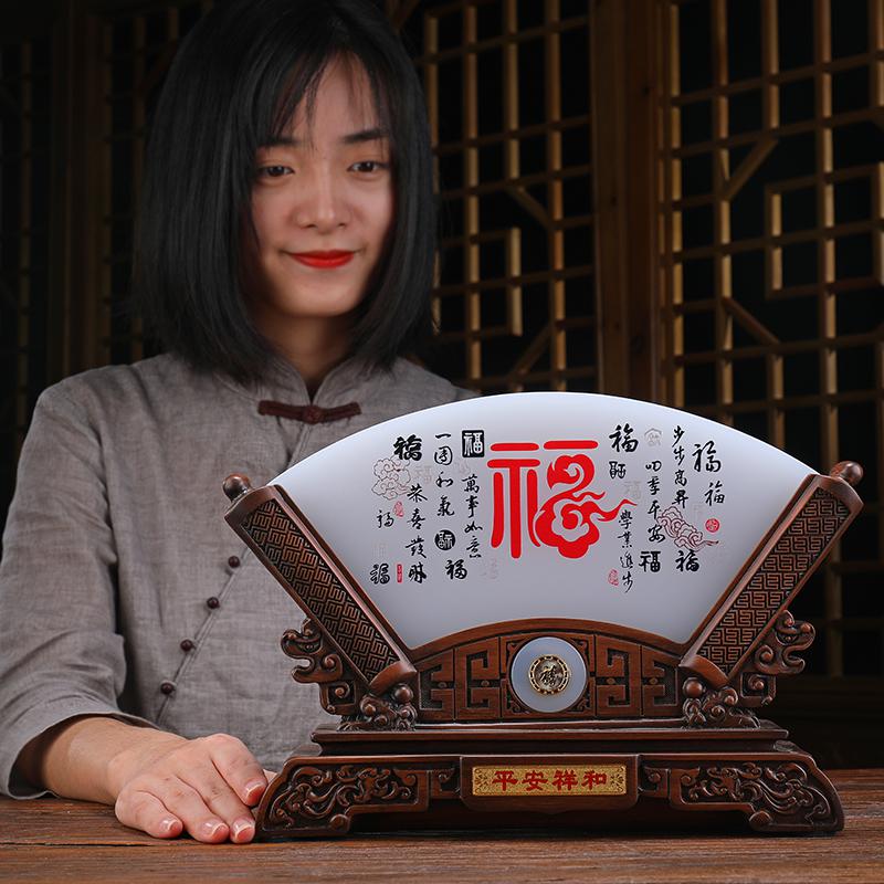 美帮汇电视柜摆件轻奢中式屏风阿富汗玉白玉博古架古董架高清大图