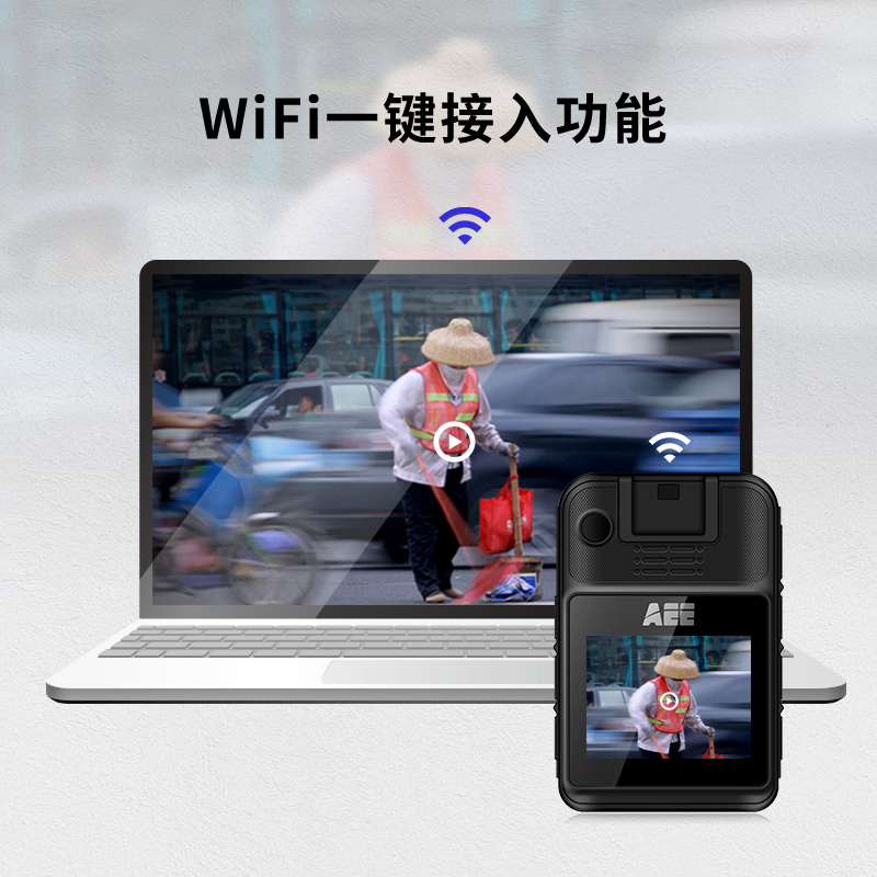 AEE记录仪DSJ-K9 4K高清红外夜视6400万像素16小时续航 32G 4G网络版