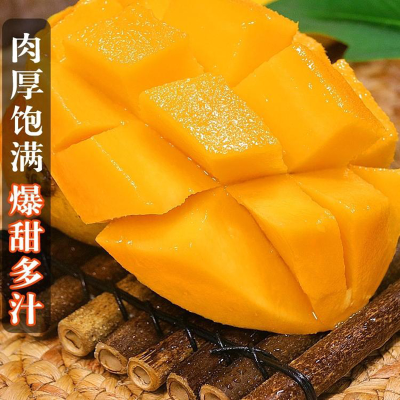 屈乡精品水果新鲜上市金煌芒果高清大图