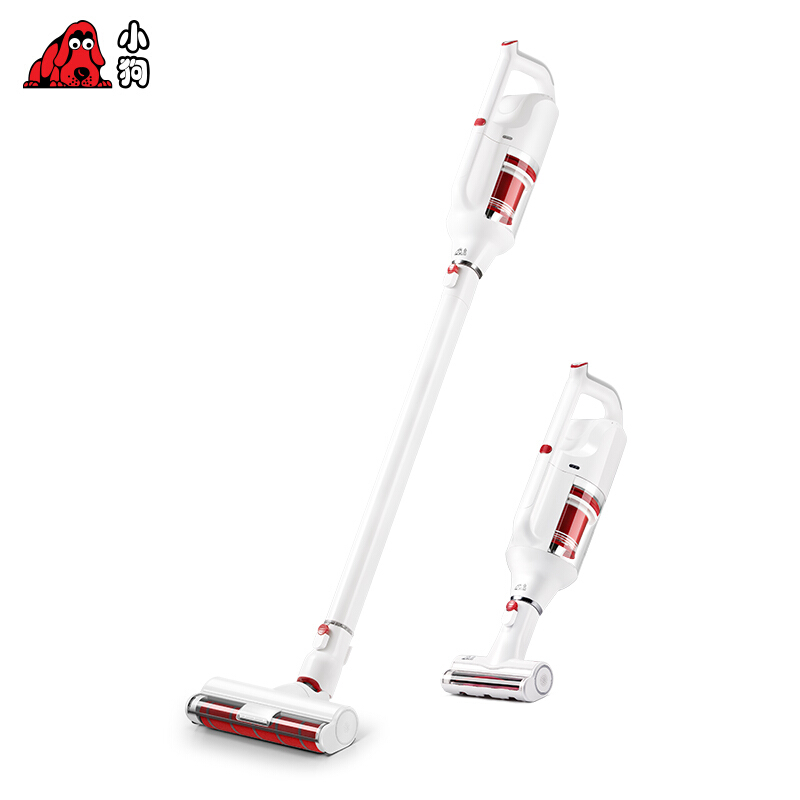 小狗（puppy）家用除螨无线挂式充电手持吸尘器T10 Turbo 红白色