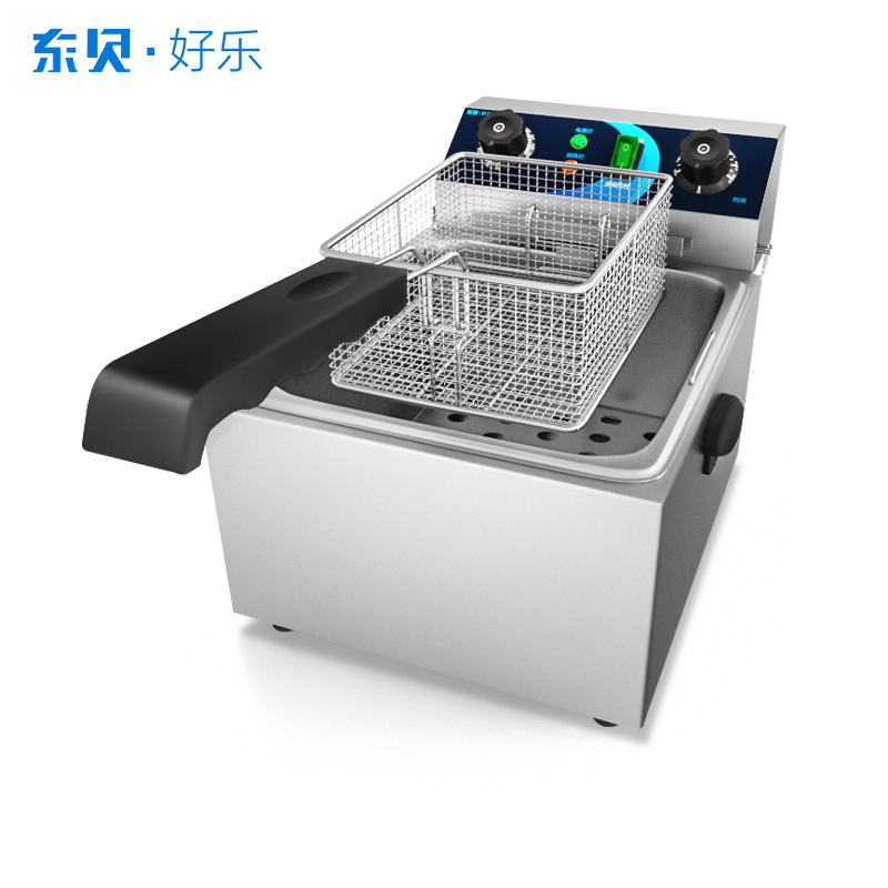 东贝电炸炉商用炸土豆片锅EF-101V电炸锅单缸炸串炸薯条油条机油炸机