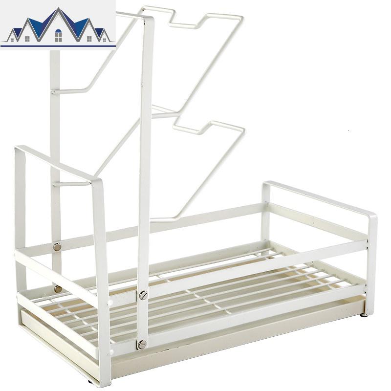 放碗碟架沥水架厨房盘子杯子餐具碗筷收纳架沥水篮晾碗架锅盖架_225_501 【乳白色】