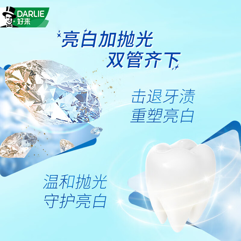 好来(DARLIE)原黑人牙膏 超白矿物盐多效护理洁白牙齿黄牙渍清新口气 矿物盐140g高清大图