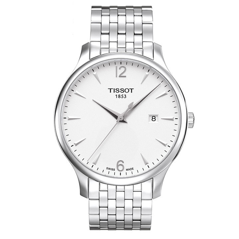 天梭(TISSOT)手表瑞士品牌男表 经典商务正装 休闲钢带俊雅系列 石英表 男 T063.610.11.037.00