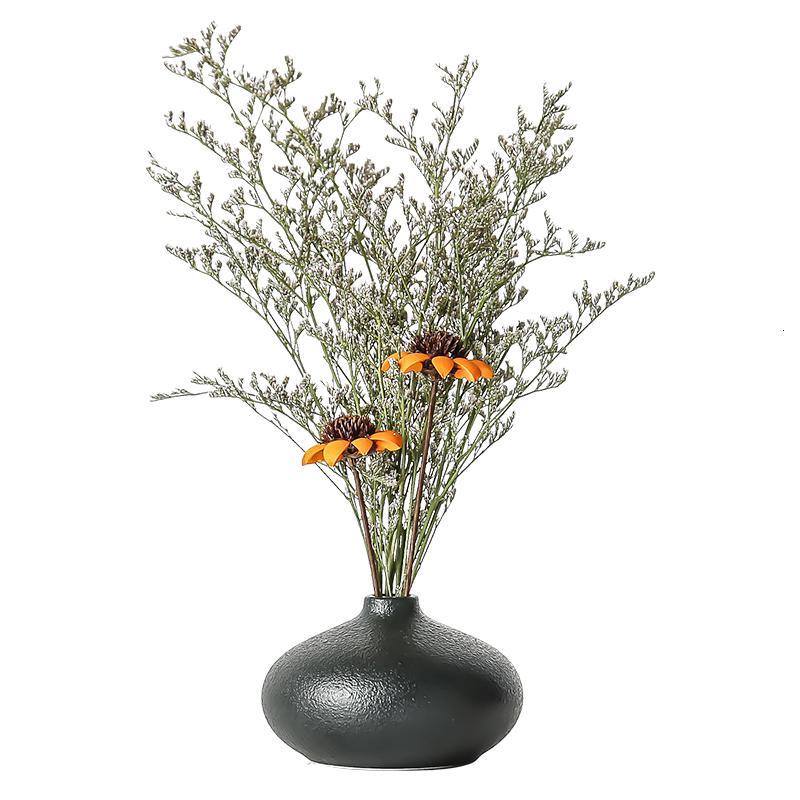 陶瓷花瓶干花装饰品摆件北欧简约小花瓶客厅插花餐桌家居创意摆设