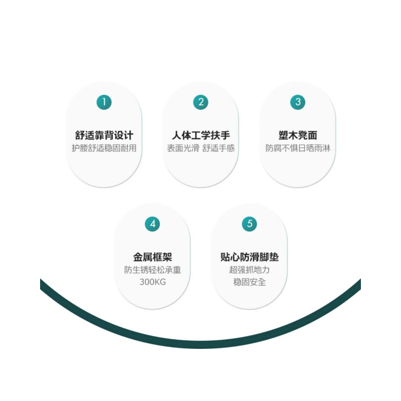 铭思达户外椅57*57*86cm把高清大图