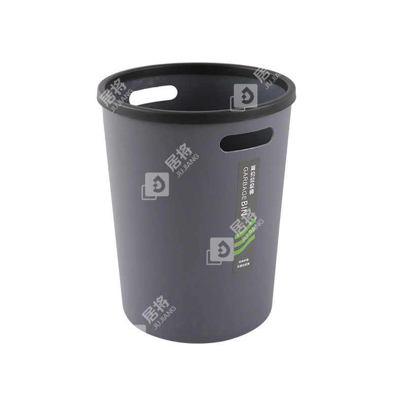 居将 JJ4022207 垃圾桶厨房客厅办公室垃圾箱创意垃圾筒纸篓 灰色大号