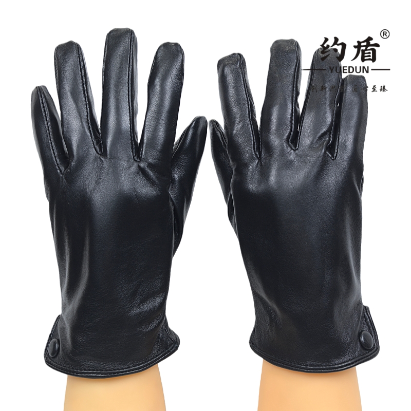 约盾 触屏加绒防寒羊皮防寒手套 YDTP8608/双