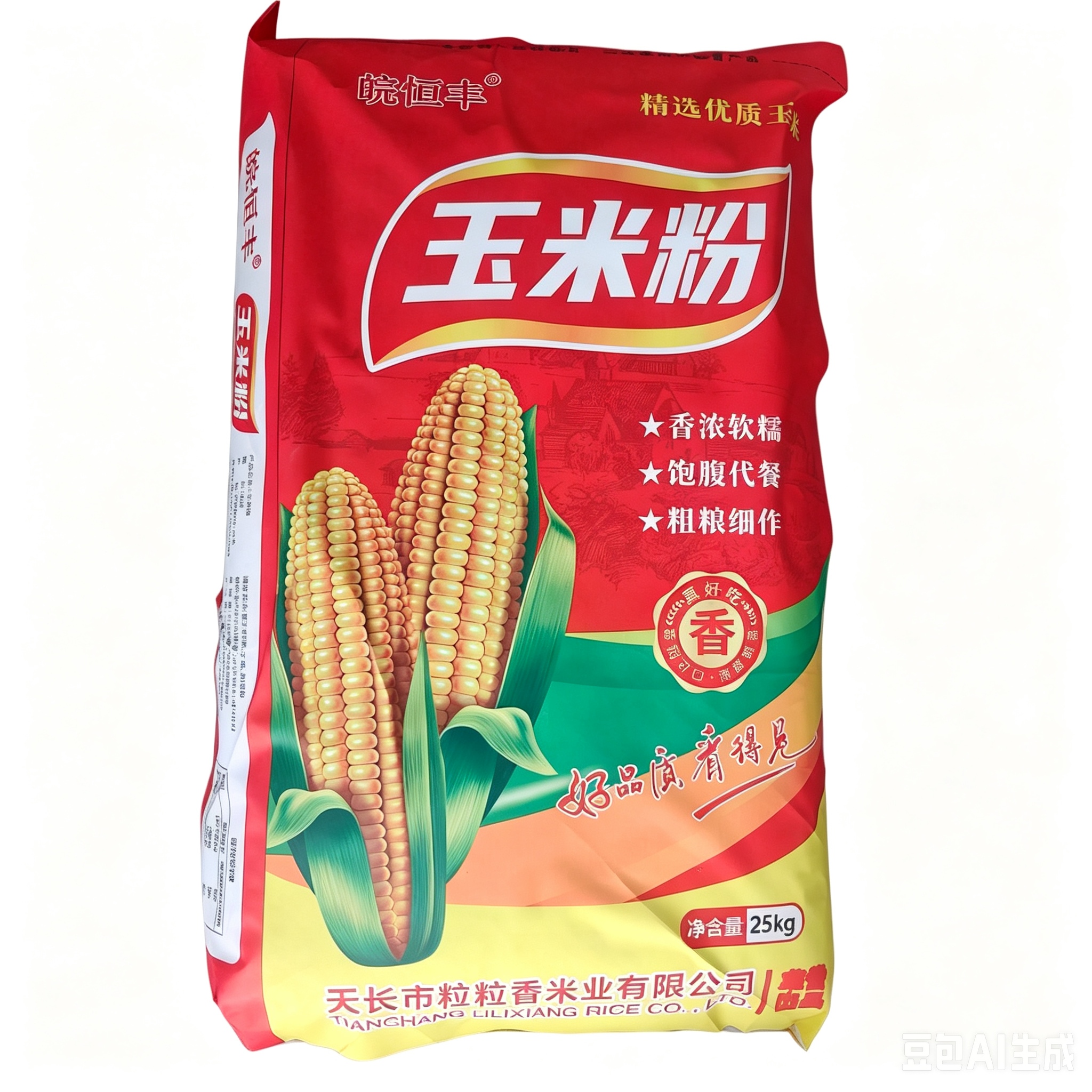 皖恒丰玉米粉25kg一袋高清大图