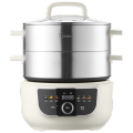 美的(Midea)电蒸锅电煮锅电火锅多用途锅家用蒸包子锅电锅三层14.5L大容量分体式底锅可拆洗 MZ-ZGC2852C
