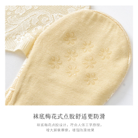 浪莎浅口船袜薄款隐形蕾丝硅胶防滑纯棉底女隐形袜5双