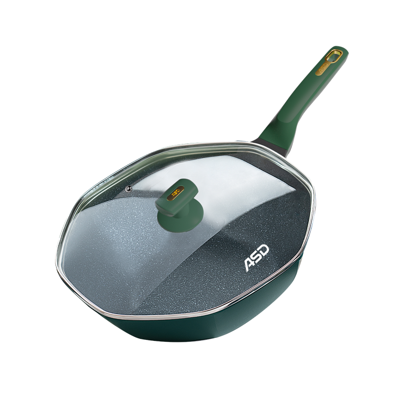 爱仕达(ASD) 炒锅 不粘锅32cm八角锅不沾炒菜锅平底不挑炉灶 CL32S13WG-G