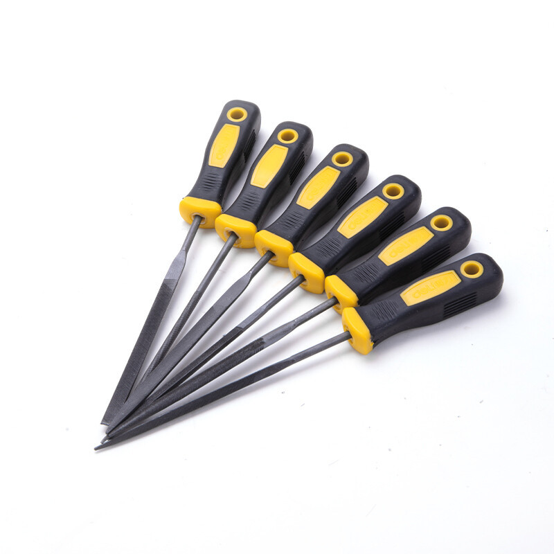 得力(deli) 什锦锉6件套(黄)4×160mm