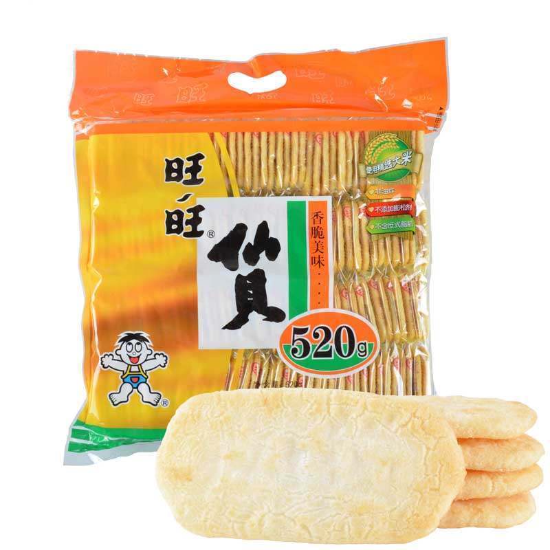 Natureall 旺旺 膨化食品 仙贝520g 30包装