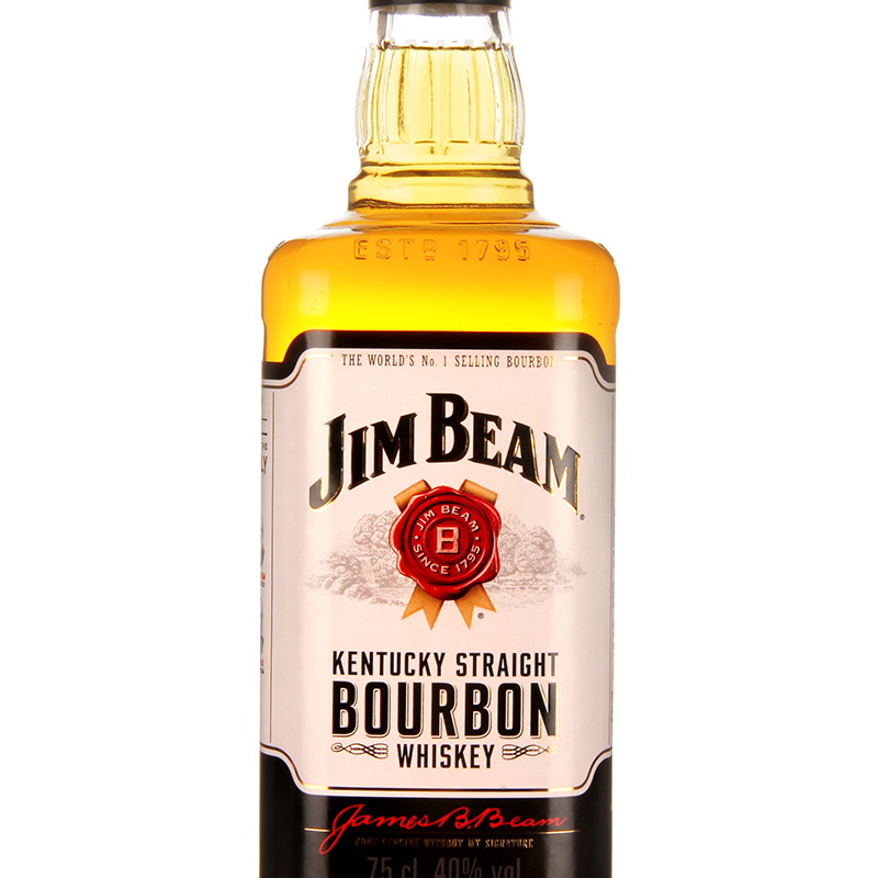 洋酒 美国进口 占边(Jim Beam) 波本威士忌 占边波本威士忌750ml