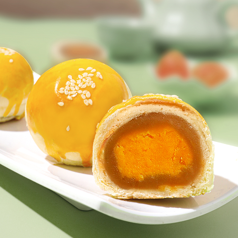 雅觅 莲蓉 蛋黄酥 360g/盒高清大图