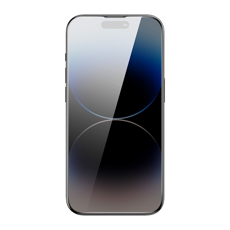 倍思 0.4mm康宁防窥钢化膜(一体防尘)For iP 14 Pro Max 透明(单片装 含:清洁包*1+无尘仓贴膜神高清大图