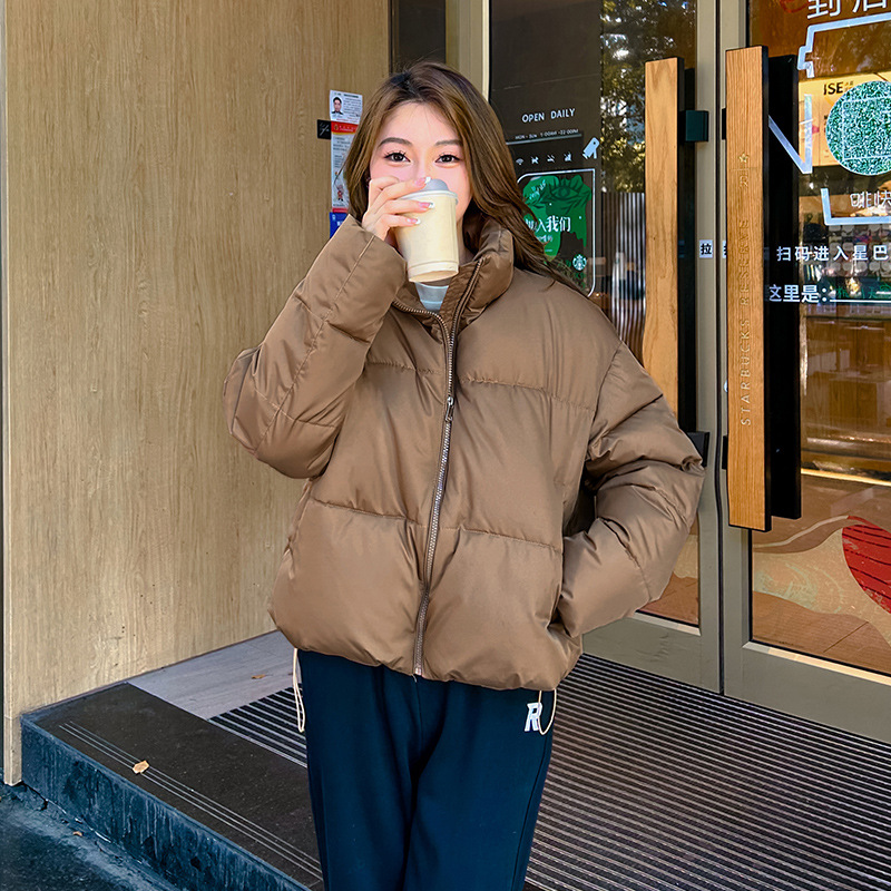 棉衣女短款冬装加厚面包服2023冬季新款羽绒棉服宽松学生棉袄外套_141高清大图