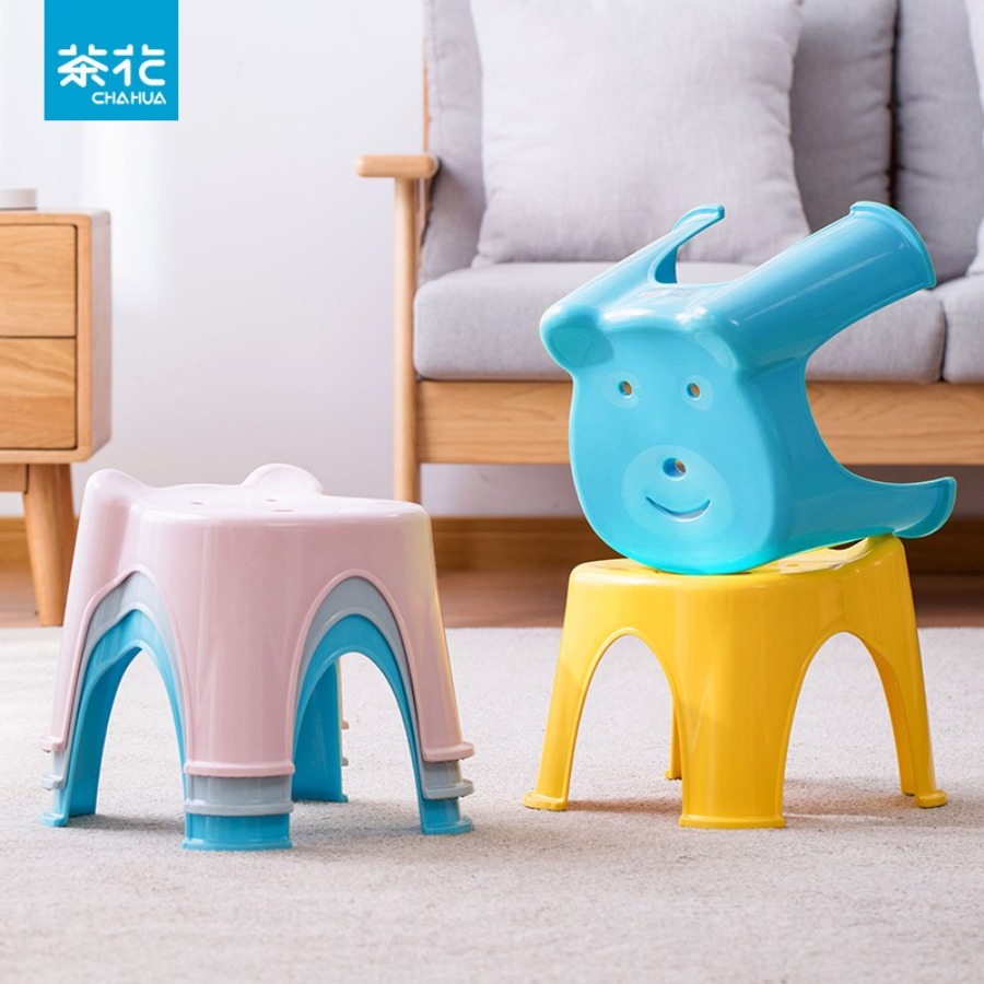 茶花(CHAHUA) 儿童凳子防滑凳塑料浴室卡通童凳0849