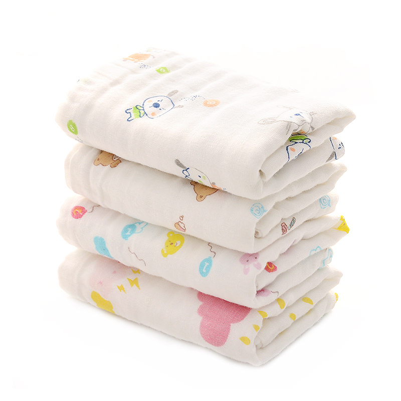 恋名媛婴儿毛巾棉6层纱布新生儿洗脸巾吸水超柔宝宝洗澡巾儿童面巾