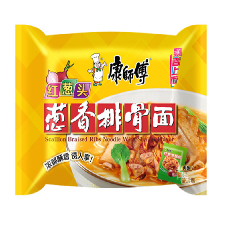 康师傅方便面 好滋味 葱香排骨面98g*30包 方便速食泡面