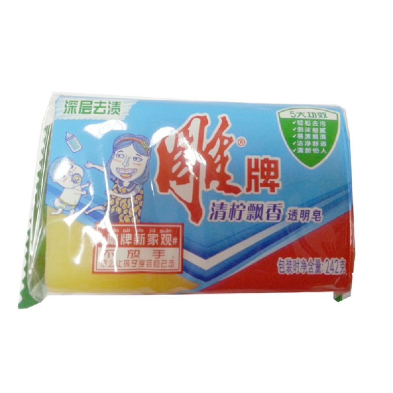 (HD)雕牌 清柠飘香 透明洗衣皂 242g (计价单位:块)