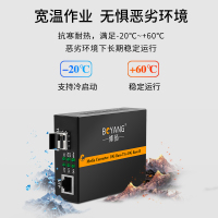 博扬 BY-WG915B 万兆光纤收发器 SFP+10G单模单纤光电转换器 LC接口20公里 基站服务器用 一台