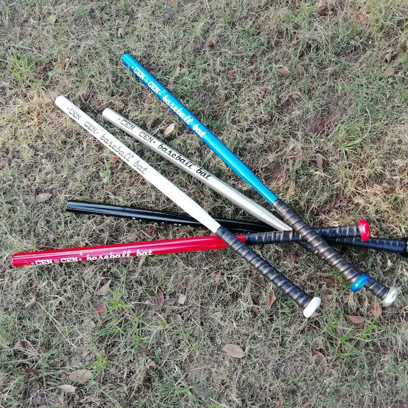 棒球棒实木碎火铝金加厚车载棒球棍 硬木垒球棒球杆|合金钢加重黑色 单个棒球棒（加棍套）