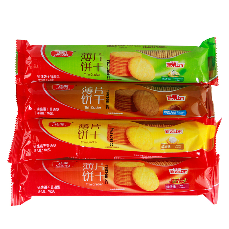 正航薄片饼干奶油味100g