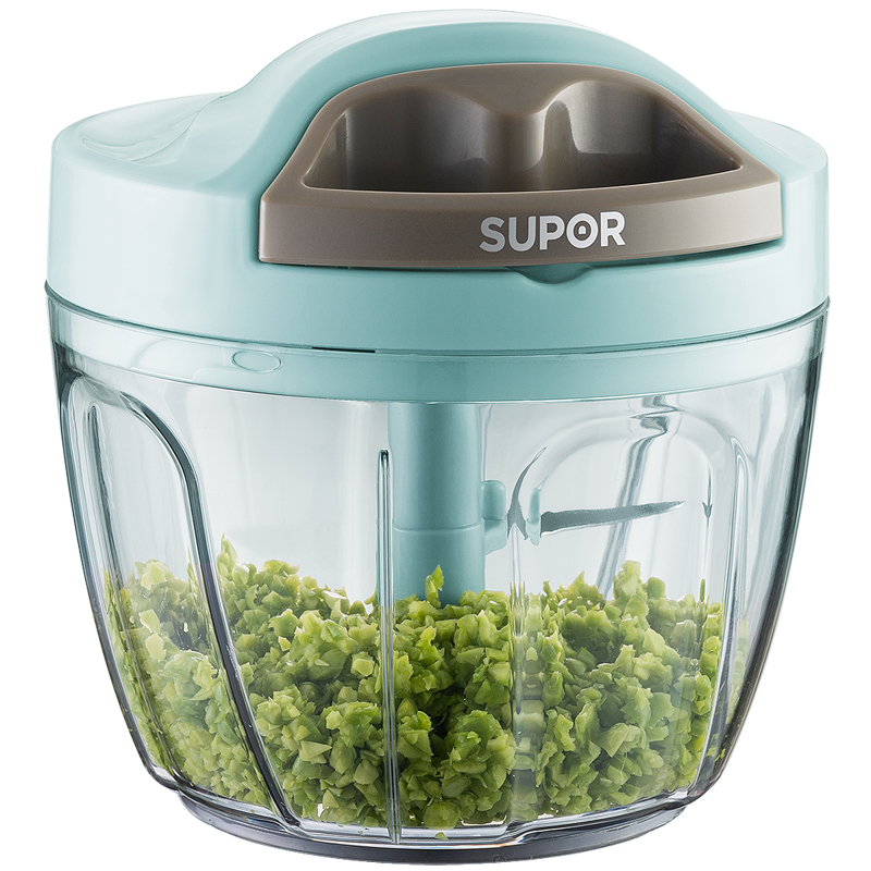 苏泊尔(SUPOR)手动拉蒜器料理机搅切菜器蒜泥绞菜机厨房650ml KG65AB10 手动/台