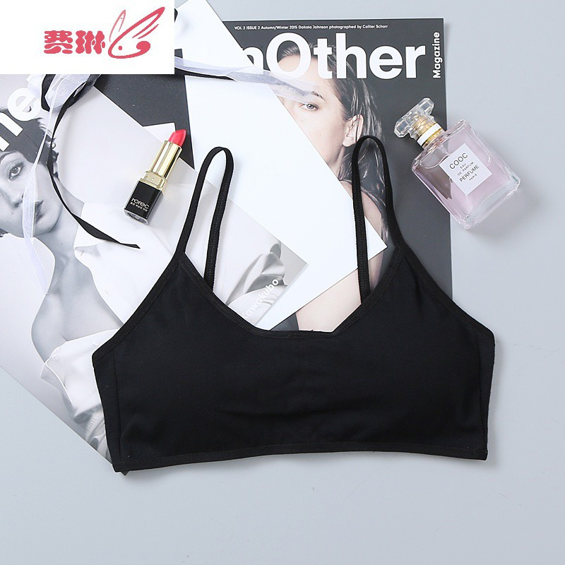 发育期裹胸抹胸内衣女学生高中少女文胸罩无钢圈初中生吊带小背心