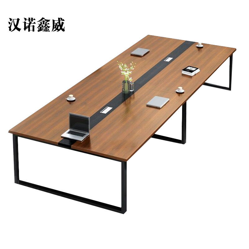 汉诺鑫威会议桌长桌工作桌洽谈桌4米会议桌[工厂现做 7天内发货]