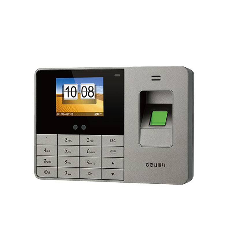 得力 T905 人脸指纹考勤机打卡机 自动生成报表高清大图