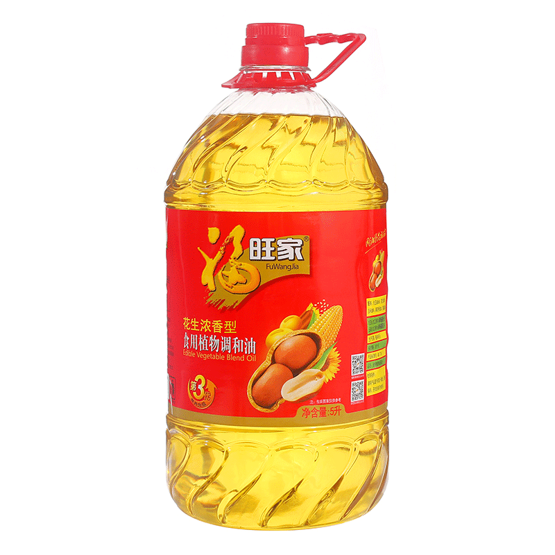 福旺家 食用油5l 福旺家 食用油5l 非转基因花生浓香植物调和油 油桶