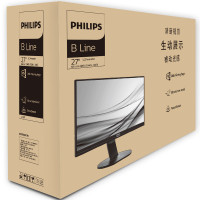 飞利浦(PHILIPS)27英寸电脑显示器2K高清屏幕IPS/QHD窄边设计内置音箱 272B7QPJEB