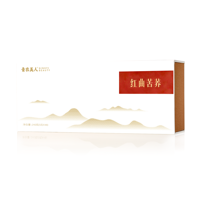 青衣美人 红曲苦荞5克*48袋 全胚芽黑 茶叶代用茶 健康茶养生茶花草茶全颗粒