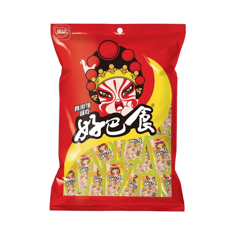 好巴食 川菜 泡椒花生409g*3休闲零食辣味零食下酒菜独立小袋装