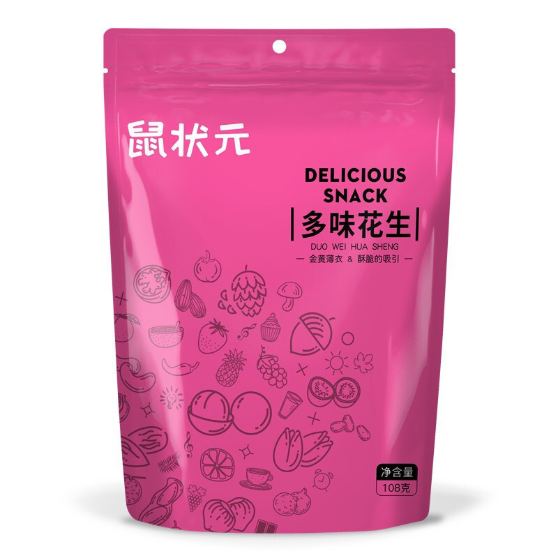 ZHMD鼠状元 多味花生108g/袋*2
