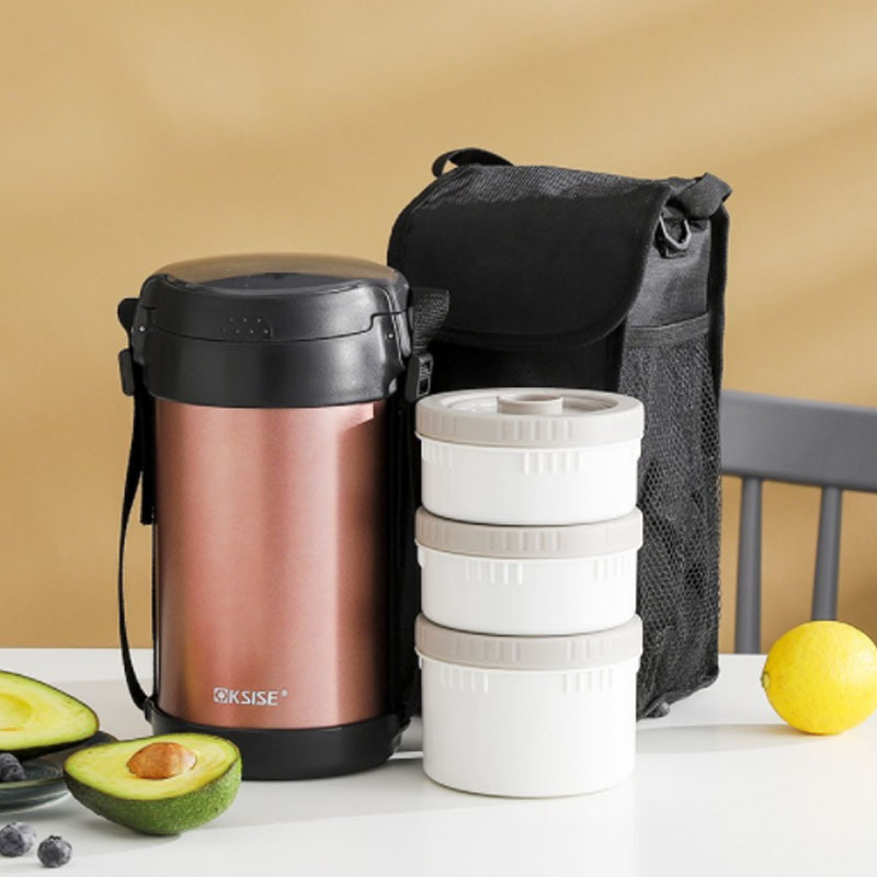 金嫂子铂莱妮保温提锅保温饭盒2200ml