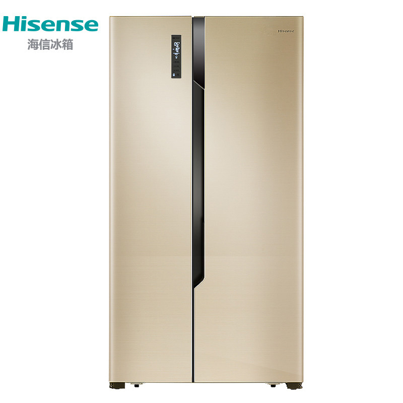 海信(Hisense)BCD-645WT/Q 645升 对开门冰箱 风冷无霜 电脑控温 超大容量 家用(流光金)