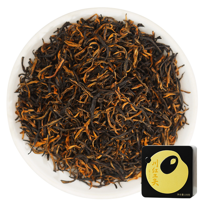 川红工夫 特级嫩芽红茶 浓香型芽头高端茶叶100g/盒