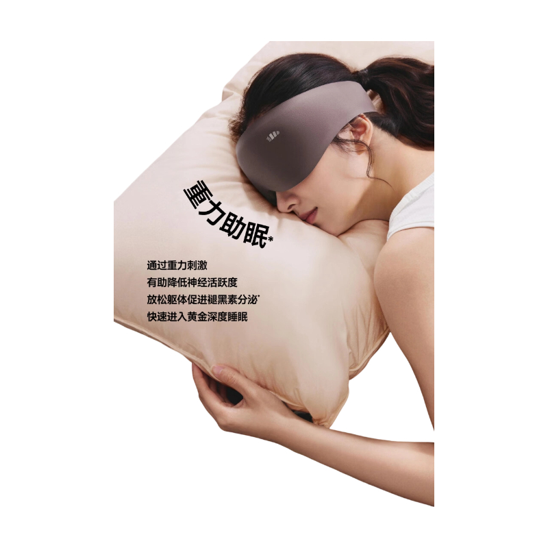 蕉下午睡睡眠眼罩按摩眼罩LC613 砂木棕高清大图