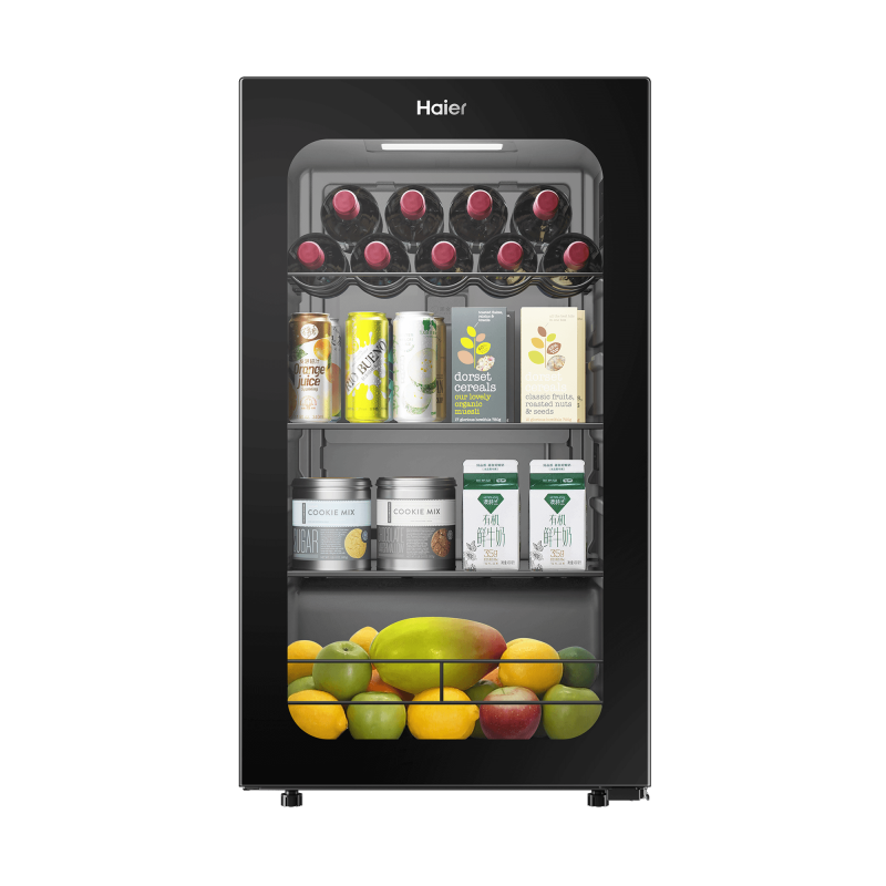 海尔(Haier)92升冰吧 酒柜 冷藏冰箱 冰柜 冷柜 饮料柜LC-92LHESD1