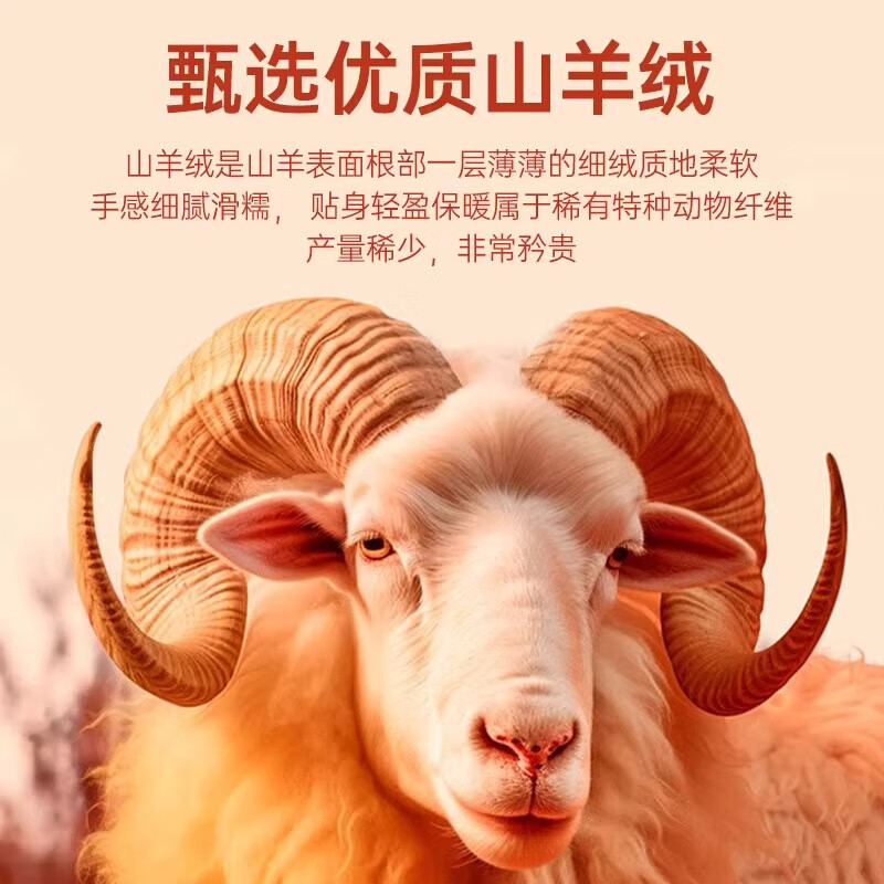 浪莎保暖内衣男山羊绒加绒加厚冬季秋衣秋裤套装德绒防螨冬季新品高清大图