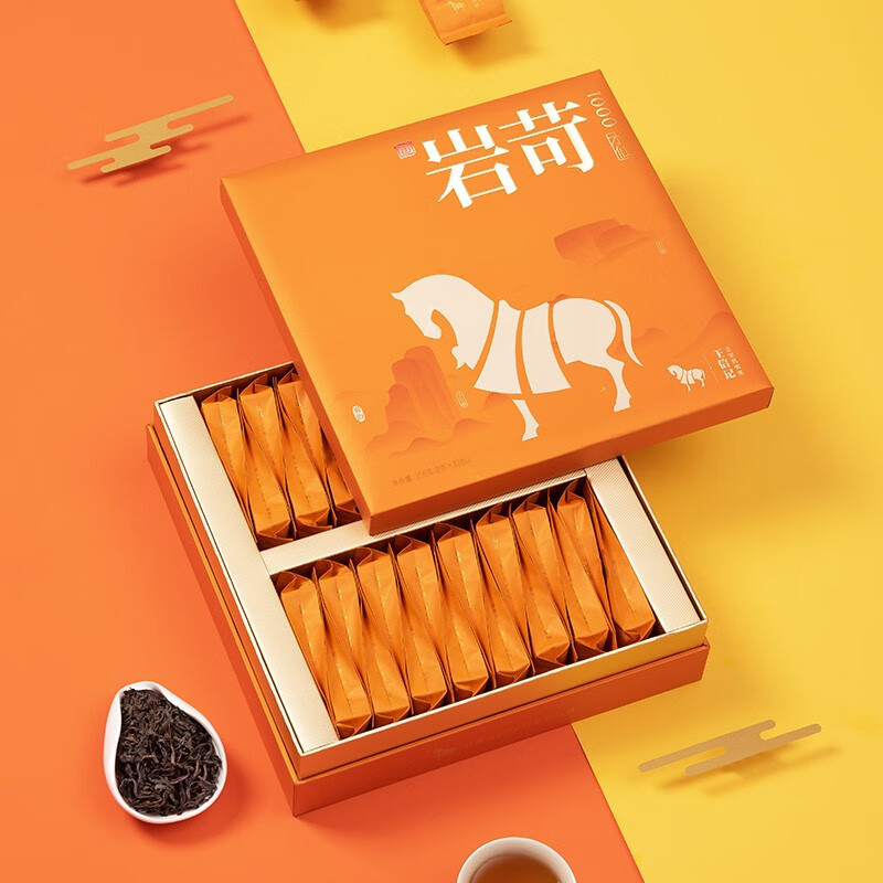 八马茶业(BAMA TEA) 王信记岩苛1000·水仙茶叶盒装 AD126 256g高清大图