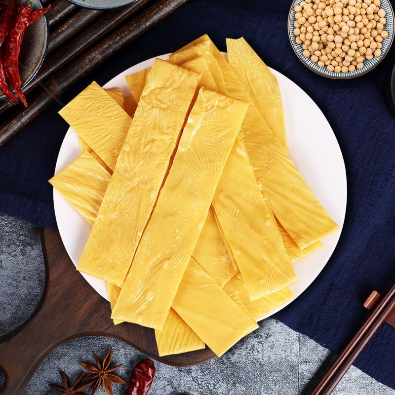 油豆皮豆皮干货薄豆皮长条火锅配菜凉拌菜豆制品豆油皮